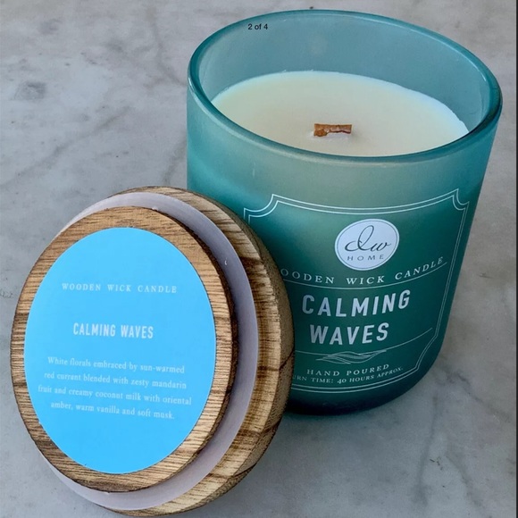 DW Home Accents Dw Home Candle Calming Waves Wood Wick Scented